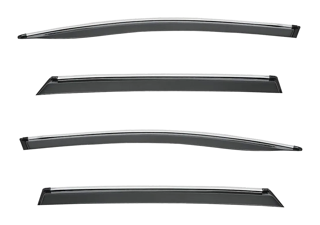 Set of four smoked door visors