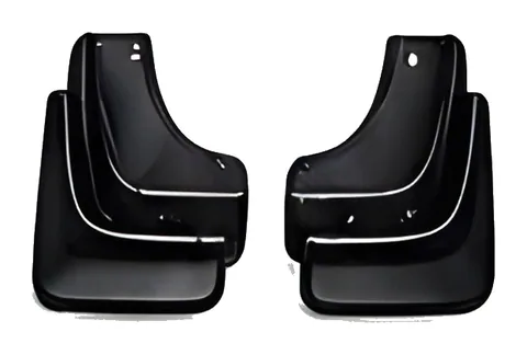 Pair of black mud flaps